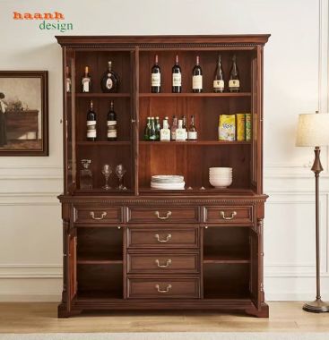 Mẫu tủ rượu đẹp phong cách tân cổ điển châu Âu-TCC 014