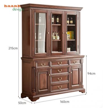 Mẫu tủ rượu đẹp phong cách tân cổ điển châu Âu-TCC 014