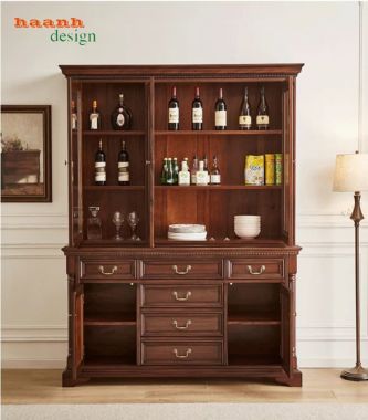 Mẫu tủ rượu đẹp phong cách tân cổ điển châu Âu-TCC 014
