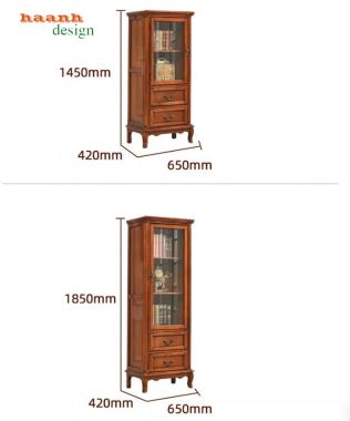 Tủ phòng khách cổ điển đẹp sang trọng chuẩn châu Âu-TCC 018