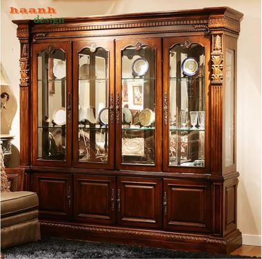 Mẫu tủ rượu tân cổ điển đẹp phong cách châu Âu-TCC 013