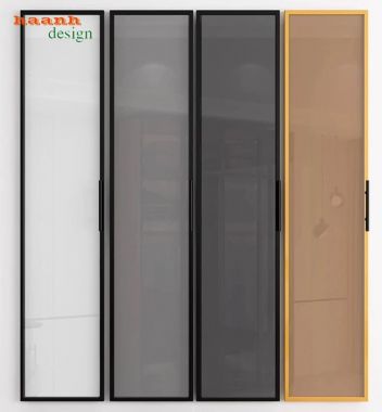 Tủ quần áo cánh kính màu trà nhiều khoang - TCK 010