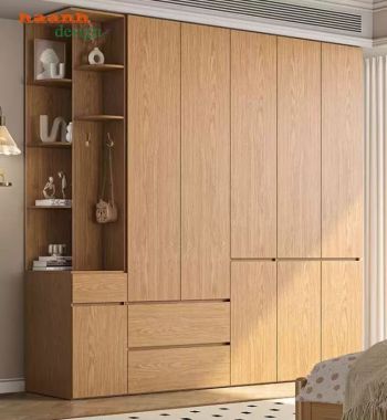 Tủ Quần Áo Gỗ Công Nghiệp MDF Hiện Đại Đẹp Cho Phòng Ngủ-TAH 018