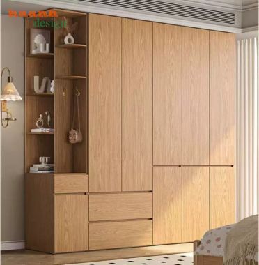 Tủ Quần Áo Gỗ Công Nghiệp MDF Hiện Đại Đẹp Cho Phòng Ngủ-TAH 018