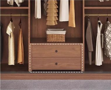 Tủ Quần Áo Gỗ Ép Hiện Đại Cửa Lùa Cao Cấp-TAH 017