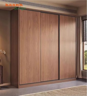 Tủ Quần Áo Gỗ Ép Hiện Đại Cửa Lùa Cao Cấp-TAH 017