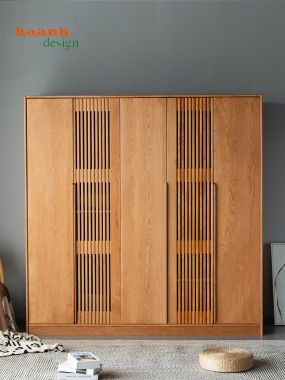 Tủ áo gỗ tự nhiên sản phẩm cho phòng ngủ gia đình TAH 002