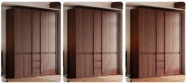 Tủ Quần Áo Gỗ Óc Chó Cao Cấp Thiết Kế Hiện Đại Tiện Nghi-TAH 013