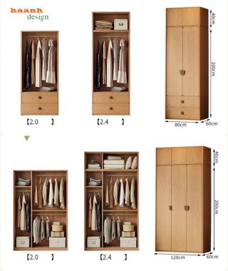 Tủ quần áo trẻ em gỗ công nghiệp nhiều khoang - TEE 007