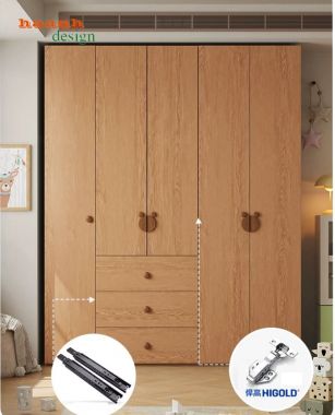 Tủ quần áo trẻ em gỗ công nghiệp nhiều khoang - TEE 007