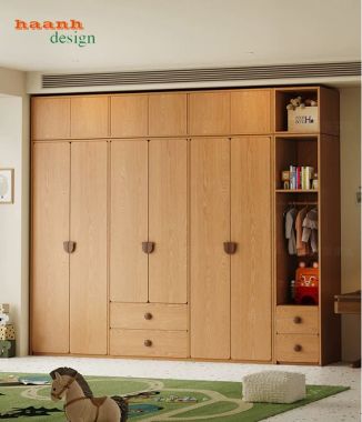 Tủ quần áo trẻ em gỗ công nghiệp nhiều khoang - TEE 007