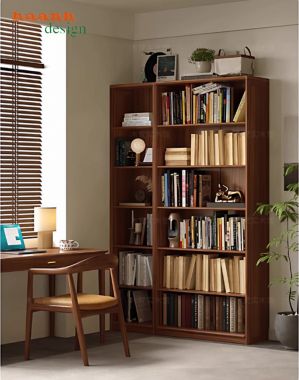 Kệ sách gỗ công nghiệp cánh kính sang trọng, bền đẹp-THS 008