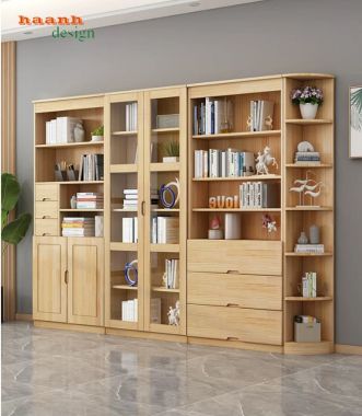 Kệ Tủ Sách Hiện Đại Đẹp Cho Phòng Làm Việc Gia Đình-THS 010