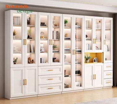 Những mẫu tủ sách đẹp hiện đại được ưa chuộng nhất 2026-THS 009