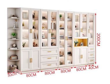 Những mẫu tủ sách đẹp hiện đại được ưa chuộng nhất 2026-THS 009