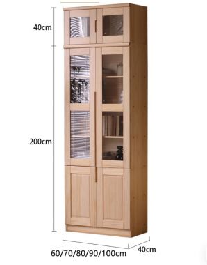 Mẫu tủ sách gỗ đẹp cho phòng làm việc gia đình hiện đại-THS 017