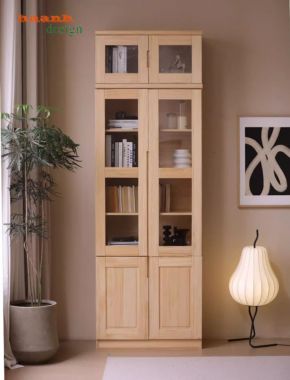 Mẫu tủ sách gỗ đẹp cho phòng làm việc gia đình hiện đại-THS 017