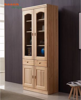 Mẫu tủ sách gỗ đẹp cho phòng làm việc gia đình hiện đại-THS 017