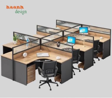 Vách ngăn bàn nhân viên – Tối ưu không gian làm việc hiện đại-VNN 002