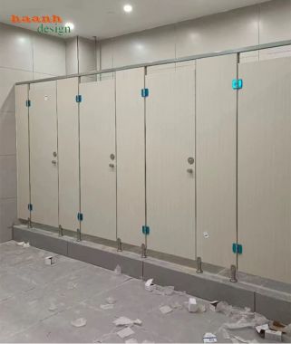 Vách ngăn nhà vệ sinh hiện đại đa dạng màu sắc - VGS 003