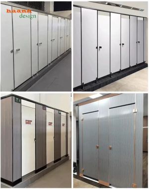 Vách ngăn nhà vệ sinh hiện đại đa dạng màu sắc - VGS 003