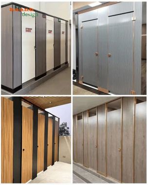 Vách ngăn nhà vệ sinh hiện đại đa dạng màu sắc - VGS 003