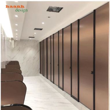 Vách ngăn nhà vệ sinh công cộng thiết kế hiện đại - VGS 004