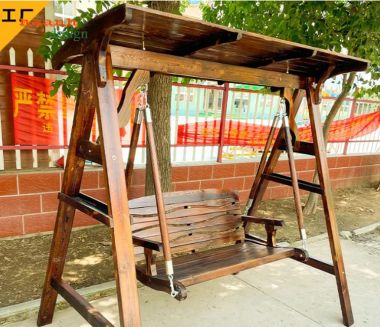 Mẫu xích đu gỗ đẹp sang trọng bằng gỗ teak tự nhiên-GNT 018