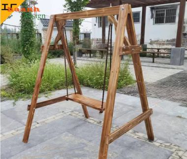 Mẫu xích đu gỗ đẹp sang trọng bằng gỗ teak tự nhiên-GNT 018