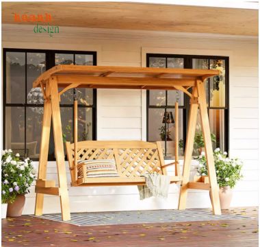 Những mẫu xích đu ngoài trời gỗ teak đẹp 2024-GNT 008