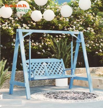 Top mẫu xích đu gỗ teak tự nhiên ngoài trời đẹp nhất hiện nay-GNT 017