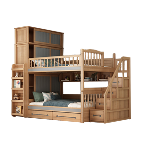 Giường tầng trẻ em gỗ tự nhiên 