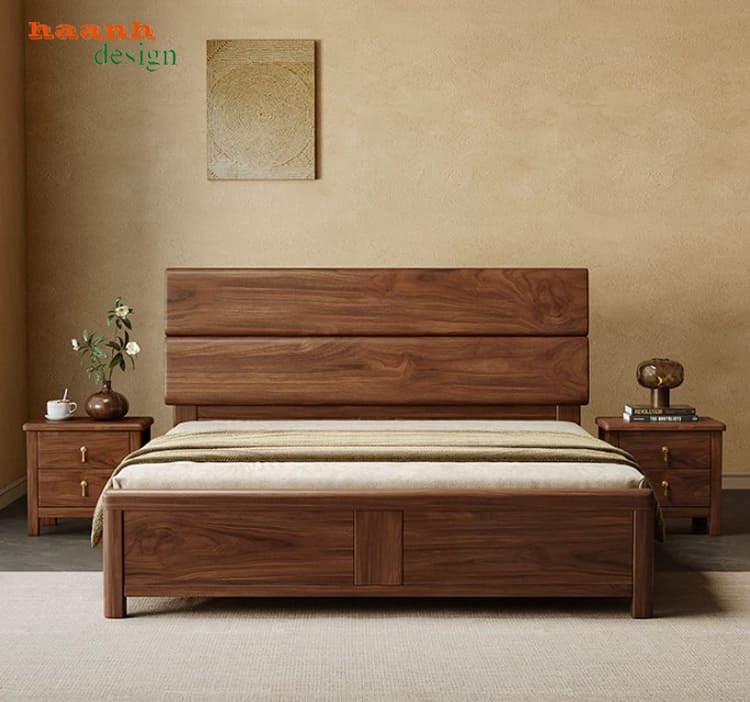 giường ngủ gỗ óc chó Hà Nội