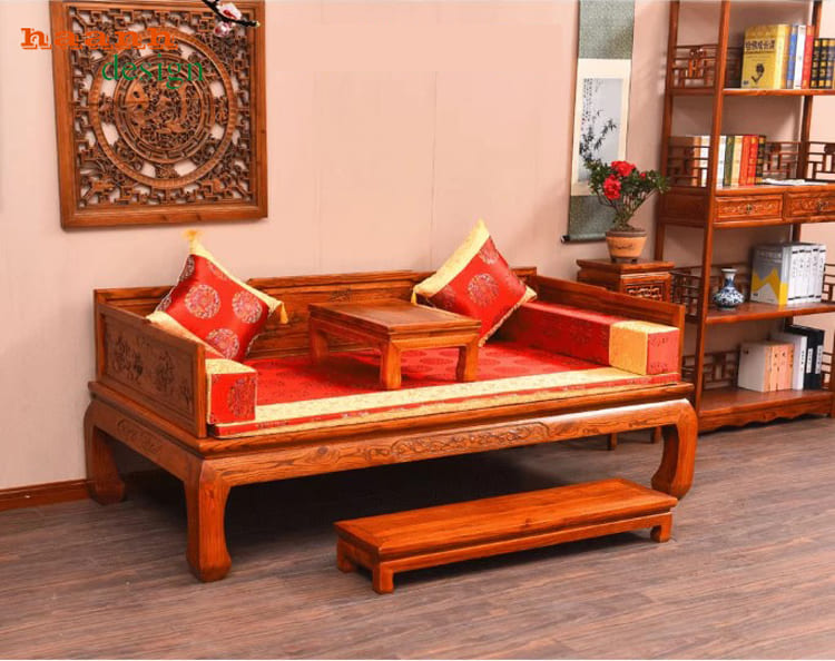 giường gỗ la hán đẹp phong cách trung quốc
