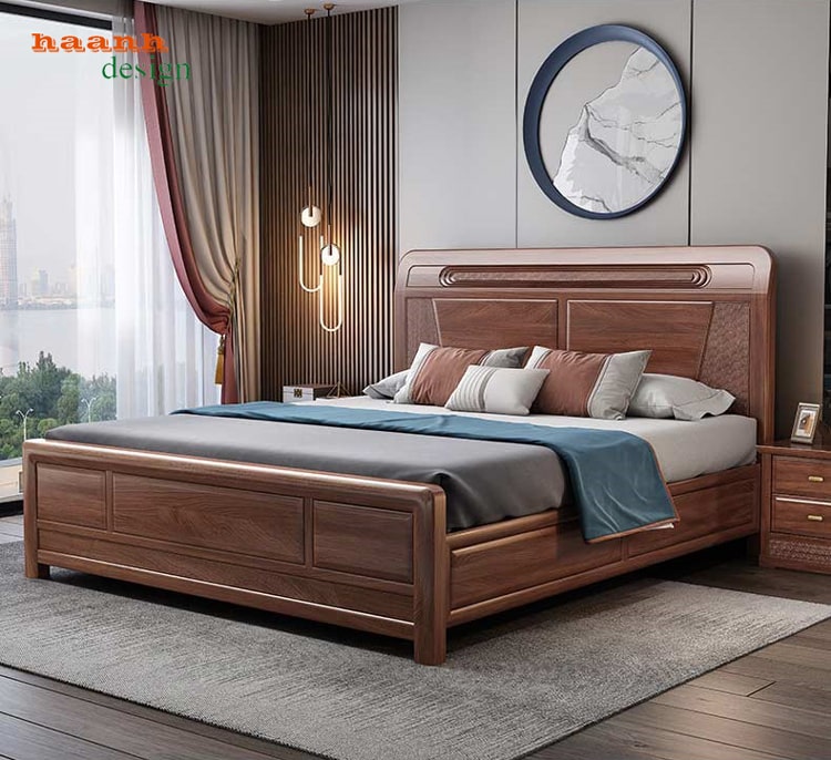 Giường ngủ gỗ tự nhiên 