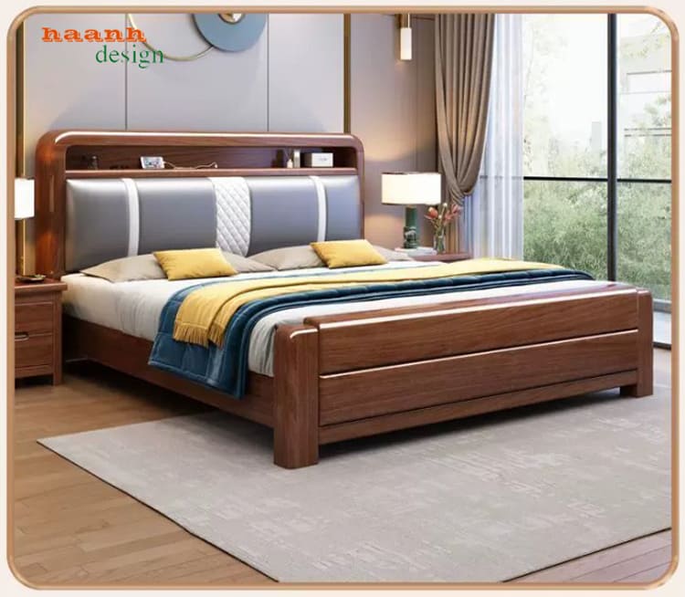 Mẫu Giường Gỗ Tự Nhiên Đẹp
