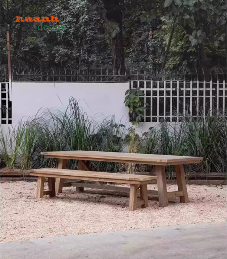 vệ sinh ghế gỗ sân vườn đúng cách