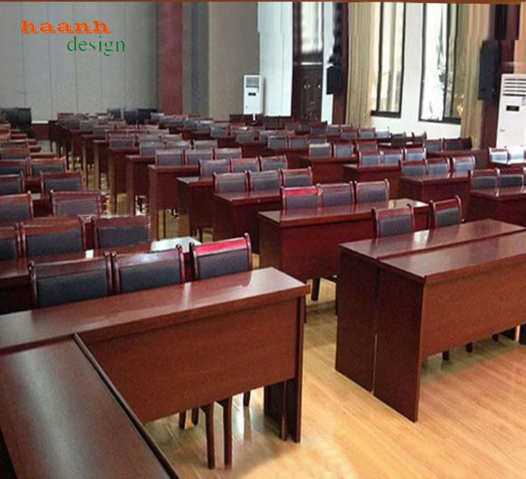 Bàn ghế hội trường bố trí theo dãy cho phòng họp - BHN 008
