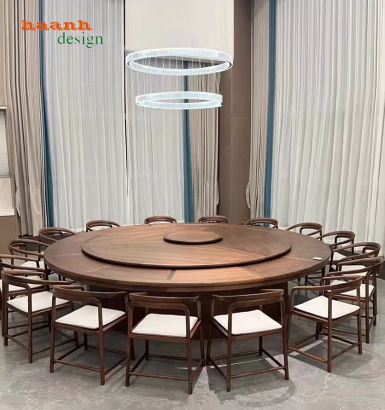 bàn ăn gỗ óc chó đẹp