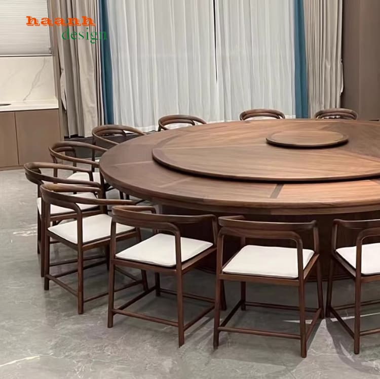 bàn ăn gỗ óc chó đẹp