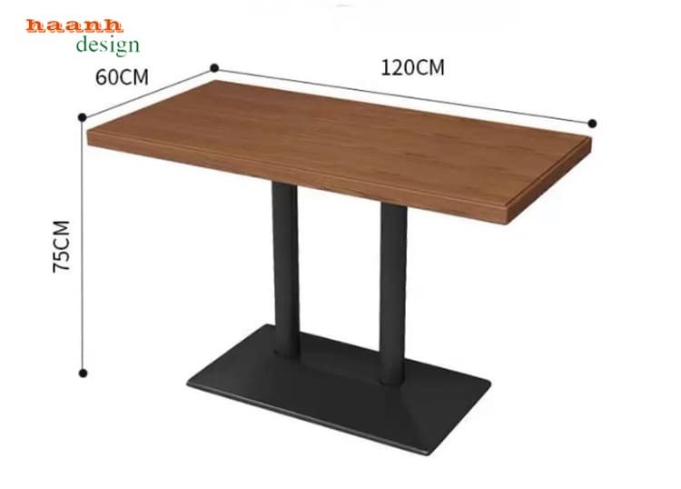 Phiên bản ghế đệm nâu của BNH 012 Ghế nhà hàng BNH 012 phiên bản đệm màu nâu phối bàn tông nâu