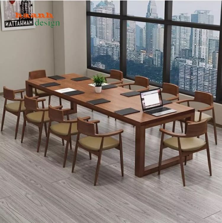 Khám phá bàn ghế hội nghị cao cấp bằng gỗ sồi tự nhiên-PHH 015
