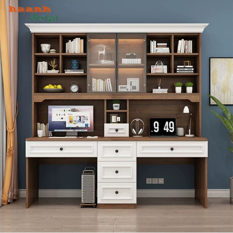 Bàn Học Đôi Cho Bé Hiện Đại Đẹp Cho Không Gian Học Tập-BHC 007