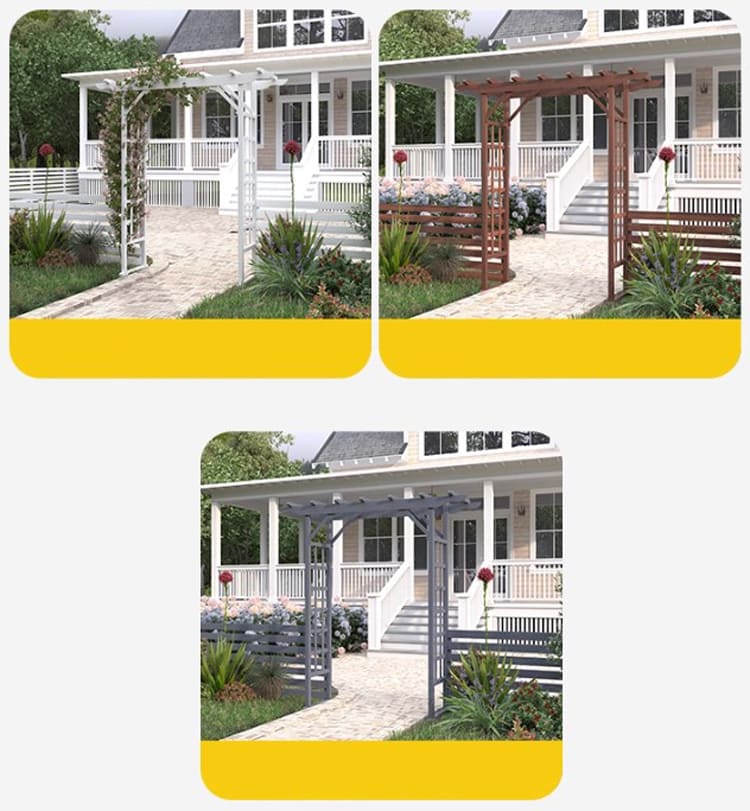 cổng gỗ trang trí sân vườn đẹp