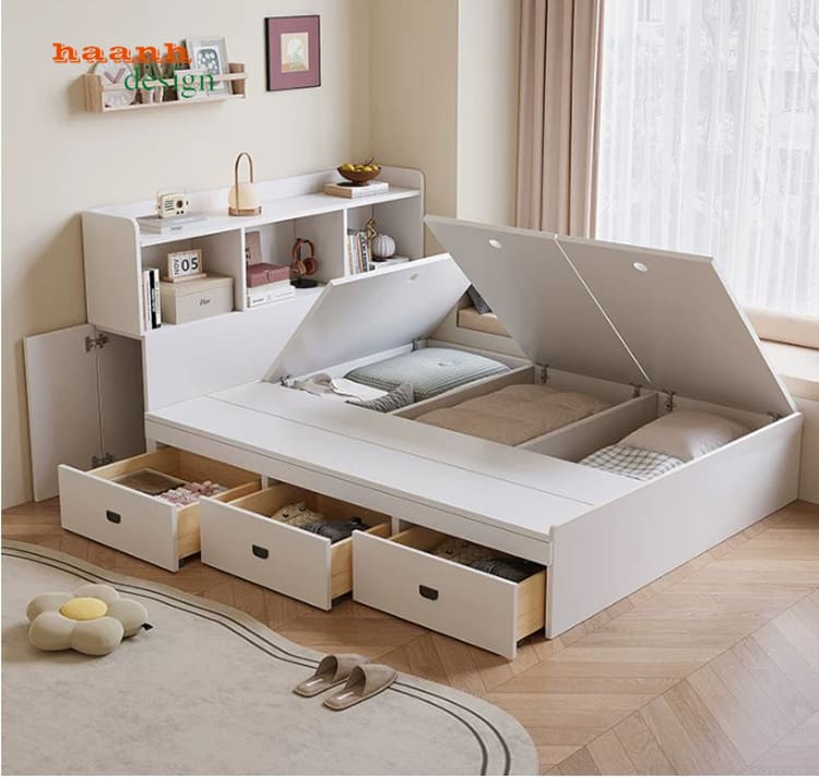 giường ngủ gỗ công nghiệp mdf chống ẩm đẹp
