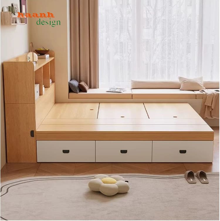 giường gỗ công nghiệp cao cấp hiện đại phòng ngủ gia đình