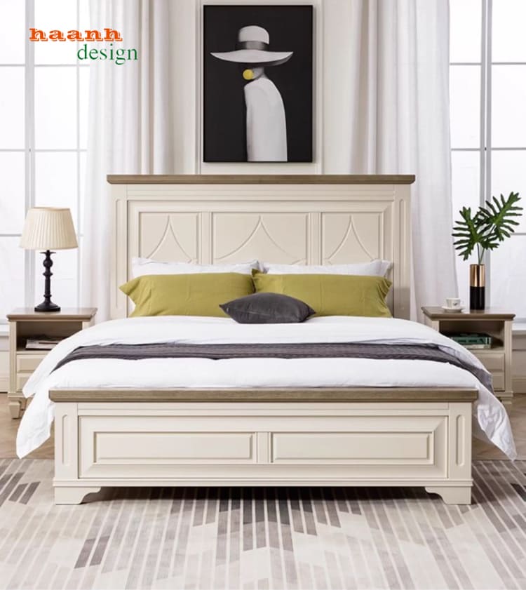 mẫu giường ngủ tân cổ điển đẹp