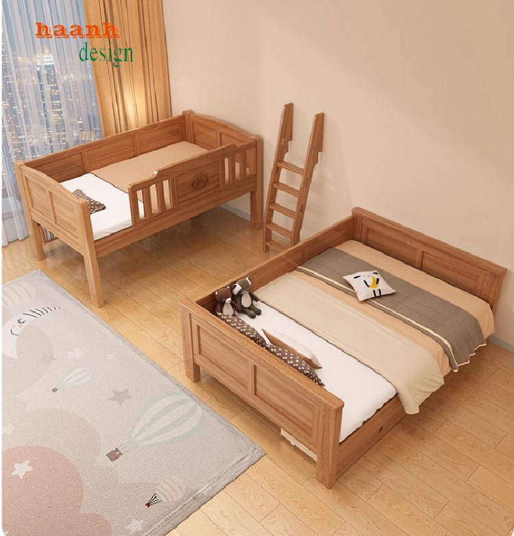 Giường ngủ tầng cho trẻ em với phụ kiện Hafele cao cấp