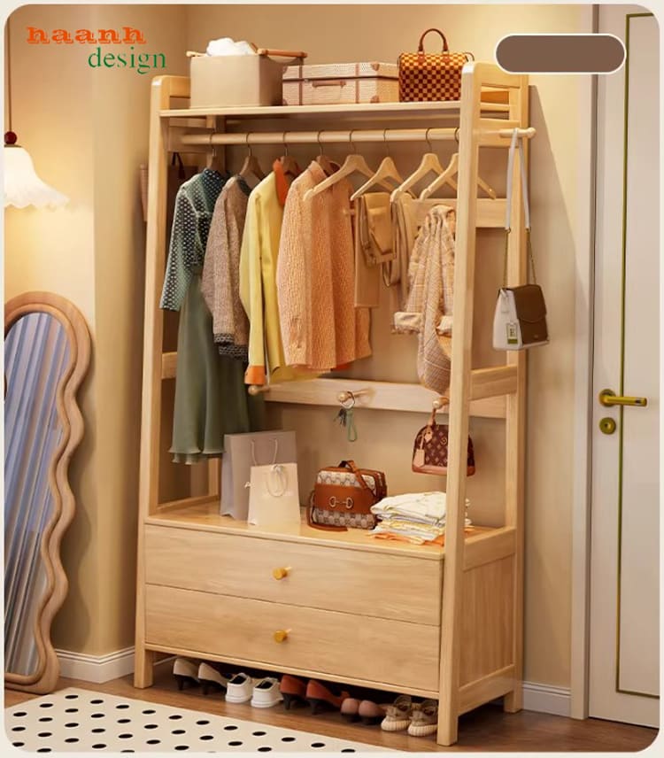giá treo quần áo bằng gỗ sồi nhập khẩu nga cao cấp