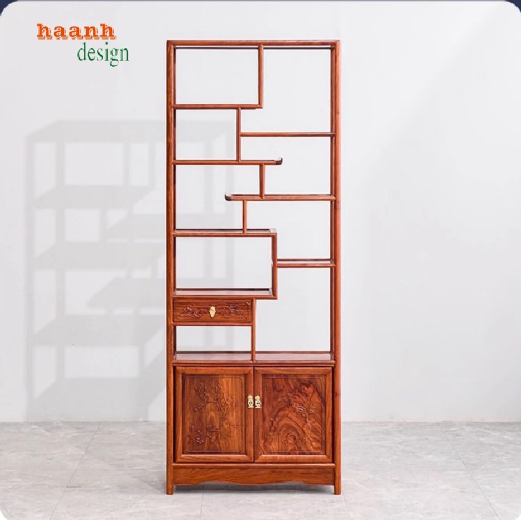 mẫu kệ gỗ phòng khách đẹp hiện đại